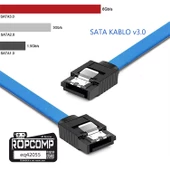 Ropcomp Harddisk Hdd SSD DVD Rom Sata3.0 Veri Kablosu 6.0 Gbps - 5