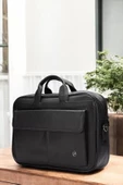 Lüx Kaliteli 16-17" inç Siyah Laptop Bölmeli Evrak Çantası - 2