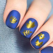 Şekil-2 Metalik Tırnak Sticker, Nail Sticker, Nail Art - 1