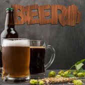Beer MDF Duvar Yazısı 30x9,5cm - 1
