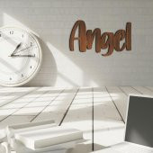 Angel MDF Duvar Yazısı 26x15,2cm - 1