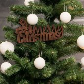 Merry Christmas MDF Duvar Yazısı 30x15,3cm - 1