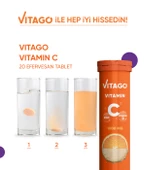 Vitago C Vitamini, D Vitamini, Çinko İçeren 20li Efervesan Tablet - 5