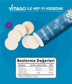 Vitago Prokalsiyum, Vitamin D,Vitamin K2 Efervesan Tablet - 3