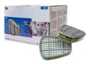 3M 6059 Abek1 Organik,İnorganik,Asit,Amonyak Gazı Ve Buhar Filtre - 3