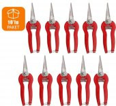 GCN Bağ Makası Bitki Çiçek Narenciye Üzüm Budama Makası 19 Cm(10 Adet) - 1