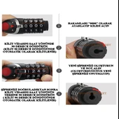 Hsgl Şifreli Halat Kilit 12mm x 120cm Değişken Şifreli - 12