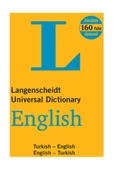 ALTINBAŞAK HOME COLLECTİON Langenscheidt’s Universal Dictionary English - Turkish / Turkish - English H. J. Kornrumpf - 1