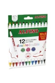 Alpıno 12 Renk Çift Yönlü Keçeli Kalem Ar-002013 - 2
