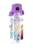 Frozen Şeffaf Pipetli Matara Pipet Ağızlık  Kilitli Kapak - 1