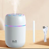 Ortam Nemlendirici Araç İçi Ev Ofis Rgb Renkli Işıklı Buhar makinası - 3