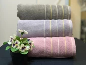 NİVEMESHOME 104 SAHRA LİLA YÜZ HAVLUSU NURPAK thumbnail 1