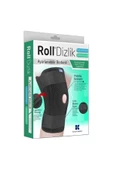 ROLL PATELLA VE LİGAMENT DESTEKLİ AYARLANABİLİR BEDENLİ CIRTLI DİZLİK - 1