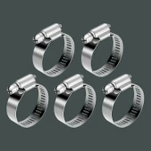 Hortum Kelepçesi Tork Ayarlı 22x36 mm Paslanmaz Çelik Boru Metal Kelepçe Ayarlanabilir klips 5 ADET - 8
