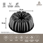 5 Parça Gün Seti Krep Tava Kek Kalıbı & Paslanmaz Çelik Çaydanlık thumbnail 4