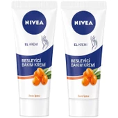 Nivea Besleyici Bakım El Kremi Deniz İğdesi 75 ml 2 ADET - 1