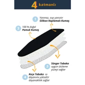 BEYLİNİ Ütü Masası Kılıfı Örtüsü Bezi Keçeli Süngerli Lastikli Yanmaz Ayarlanabilir Siyah 55x135 Cm - 2