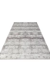 Sateen Koleksiyonu Makinede yıkanabilen, kolay kullanımlı kaymaz taban halı ST112 Gri - 3