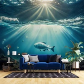 Denizaltı Balık Manzaralı Duvar Kağıdı thumbnail 1