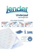 JENDER Yatak Koruyucu Örtü 60x90 30'lu 2 Paket 60 Adet - 3