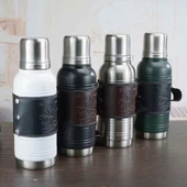 Kapris Askılı Paslanmaz Çelik Avcı Termos 1900 ML Yeşil Kap-283 - 2