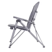 Trono 3 Katlanabilir Kamp Sandalyesi - Orcamp - Kademeli - Gri thumbnail 6
