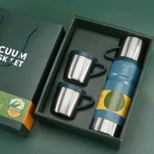 Kapris Çelik 3lü Termos Seti 680 ml Mavi Kap-290 - 1