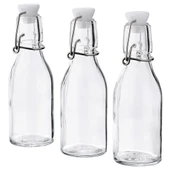 SUMUHOME KORKEN CAM SU ŞİŞESİ YAĞDANLIK SÜRAHİ 15 CL 3 ADET - 1