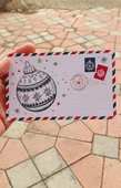 Yeni yıl 2 li nostalji posta kartları yılbaşı kartları tebrik kartı özel gün not kartı - 2