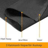 BEYLİNİ Hoparlör Kumaşı Airfile Örgülü Toz Engelleyici Kızılötesi Sinyalleri Engellemez 3D Akustik (100x150) - 2