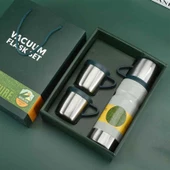 Kapris Çelik 3lü Termos Seti 680 ml Beyaz Kap-290 - 1