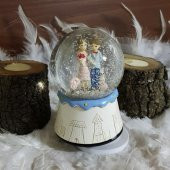 Sevgiliye Özel A Orta Boy Dönen Gövdeli Kurmalı Kar Küresi - 2