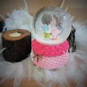 İlk Öpücük A Su Küresi Kurmalı Büyük Boy Kar Küresi - 2