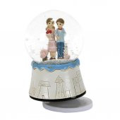 Sevgiliye Özel A Orta Boy Dönen Gövdeli Kurmalı Kar Küresi - 1