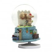 Yaramazlık Yapan Hayvanlar Orta Boy Dönen Gövdeli Kurmalı Kar Küresi Müzik Kutusu - 1