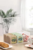 Çay Kutusu 6 Bölmeli Kapaklı Poşet Bitki Çayı Çok Amaçlı Saklama Kabı Özel Tasarım Büyük Tea Box - 1