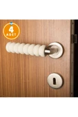4 Adet Montajsız Yumuşak Kapı Kolu Darbe Engelleyici Koruyucu Bebek Ve Çocuk Güvenlik Seti thumbnail 1