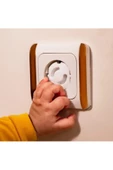 12 Adet Iz Bırakmaz Priz Kapağı, Bebek Ve Çocuk Güvenlik Koruma Piriz Kapatıcı thumbnail 4