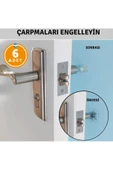 6 Adet Yapışkanlı İz Bırakmaz Silikon Kapı Tamponu Kapı Stoperi Çok Amaçlı Kullanım Mobilya Koruma thumbnail 1