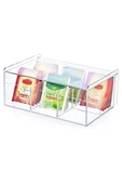 Çay Kutusu 6 Bölmeli Kapaklı Poşet Bitki Çayı Çok Amaçlı Saklama Kabı Özel Tasarım Büyük Tea Box - 5