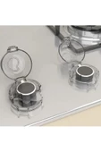 2 Adet Ocak Düğme Kapatıcı ve 2 Adet  Ocak Fırın Kapak Kilidi Bebek Güvenlik Kilidi Evde Güvenlik thumbnail 4