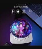 Göz kamaştırıcı LED RGB Sihirli Top Bluetooth Hoparlör Partisi Disco House Club İçin Dönen Lamba - 5