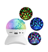 Göz kamaştırıcı LED RGB Sihirli Top Bluetooth Hoparlör Partisi Disco House Club İçin Dönen Lamba - 1