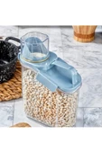 Özel Tasarım 1.8 L Kapaklı Sıvı Toz Deterjan Saklama Kabı Banyo Organizer Çok Amaçlı Saklama Kutusu - 1