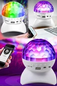 Göz kamaştırıcı LED RGB Sihirli Top Bluetooth Hoparlör Partisi Disco House Club İçin Dönen Lamba - 6