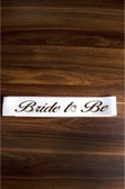 Bride To Be -  Beyaz Saten Kurdele/Gold Altın Sarısı Yaldızlı Kuşak Bekarlığa Veda Partisi Konsepti - 2