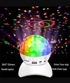 Göz kamaştırıcı LED RGB Sihirli Top Bluetooth Hoparlör Partisi Disco House Club İçin Dönen Lamba - 3