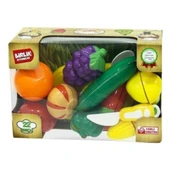 Birlik Kesilebilen Meyve Sebze Kutulu 22 Parça URT007-KUTU-2A/B MOR ÜZÜM-PORTAKAL thumbnail 2