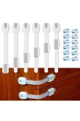 (4'LÜ PAKET)buzdolabı, Dolaplar, Çekmeceler, Tuvalet, 3m Yapışkan Hediyeli Bebek Emniyet Kilitleri - 5