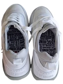 LOVE MOSCHINO JA15845G0GIO510A BEYAZ-GRİ BAĞCIKLI DERİ SPOR AYAKKABI - 4